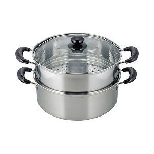 ヴェンセ IH対応ステンレス二段蒸し器 26cm VR-8182 ( 1コ入 ) : 爽快