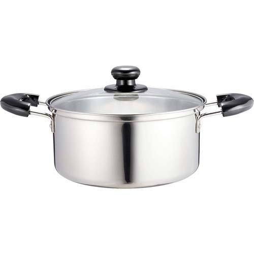 バジコ IH対応ステンレス両手鍋 20cm COM-9843 ( 1個 ) : 爽快ドラッグ