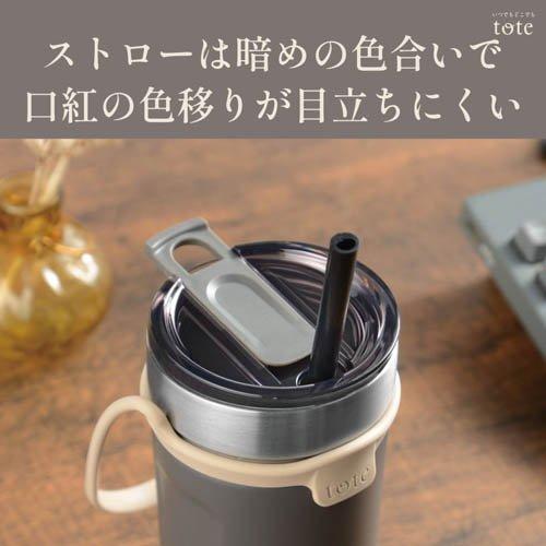 和平フレイズ トート ストロー付3Wayタンブラー 520ml チャコール RH