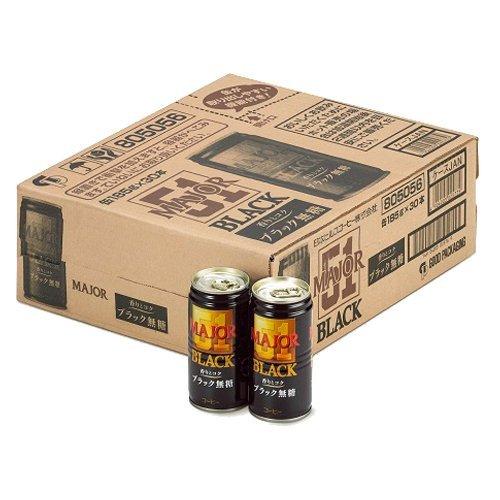 MAJOR 香りとコク ブラック 無糖 ( 185g*30本入 ) : 爽快 MAJOR 香りとコク ブラック 無糖 ( 185g*30本入 ) : 爽快