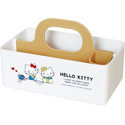 錦化成 収納ケース ハローキティ ミニモッテケース ホワイト ( 1個