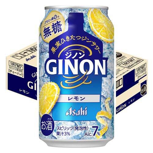アサヒ GINON レモン 缶 ( 350ml×24本 ) ジノン ジンサワー 無糖 アサヒ GINON レモン 缶 ( 350ml×24本 ) ジノン ジンサワー 無糖