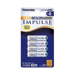東芝 インパルス 充電式 ニッケル水素電池 単4形 TNH-4A 4P ( 1コ入
