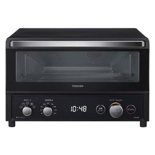 TOSHIBA 東芝 【----】オーブントースター(HTR-R8(K)) 東芝 オーブントースター 4枚焼き 温度調節機能 自動メニュー HTR-R8(K