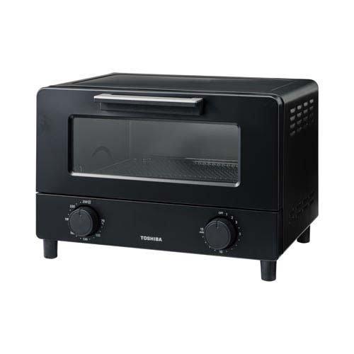 東芝 オーブントースター ハイパワー1400W トースト2枚 HTR-W5(K) ( 1