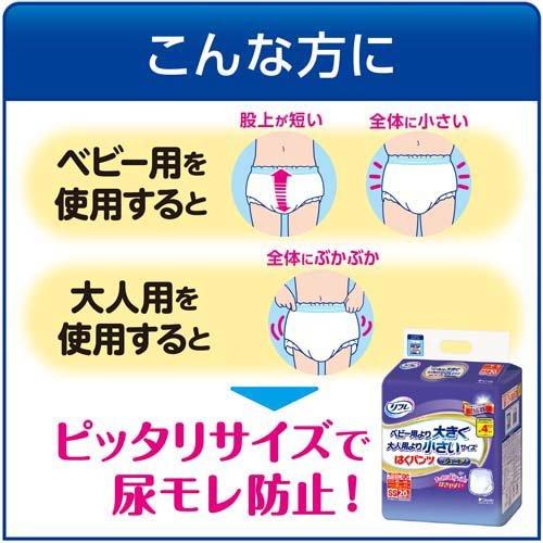 リフレ　はくパンツジュニアSS 20枚入り 8袋 リフレ はくパンツ ジュニア SS【リブドゥ】 ( 20枚入 )/ リフレはく