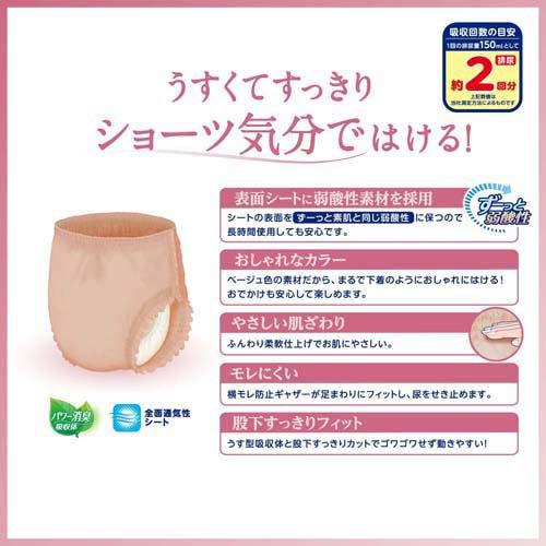 リフレ はくパンツ 下着のようなベージュタイプ 2回吸収 L ( 20枚入