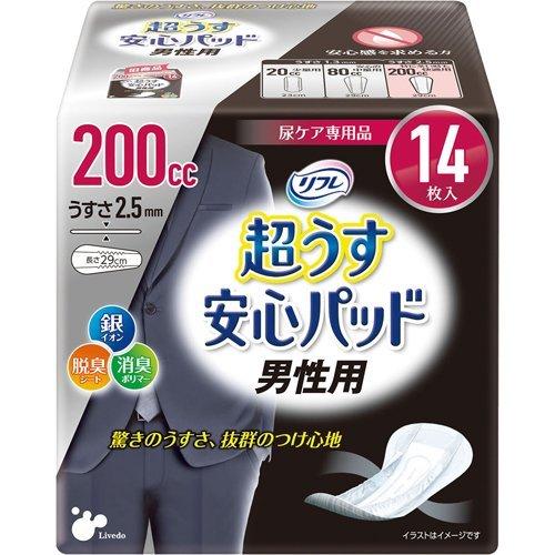 新品　リフレ　超うす安心パット 300cc 36枚入×6個 リフレ 超うす安心パッド 男性用 特に多い時も快適用 200cc【リブドゥ