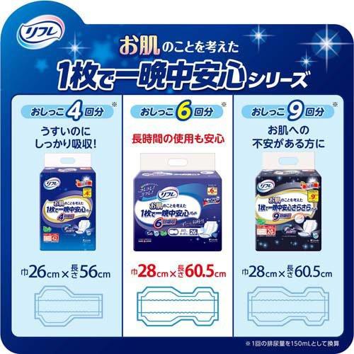 リフレ お肌のことを考えた1枚で一晩中安心パッド 6回吸収 ( 36枚入*4