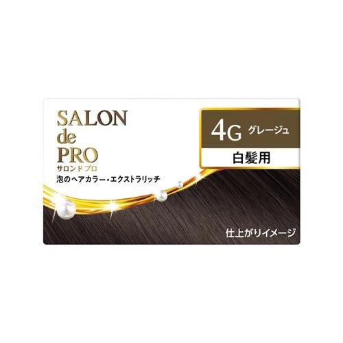 サロンドプロ 泡のヘアカラー・エクストラリッチ 白髪用 グレージュ4G