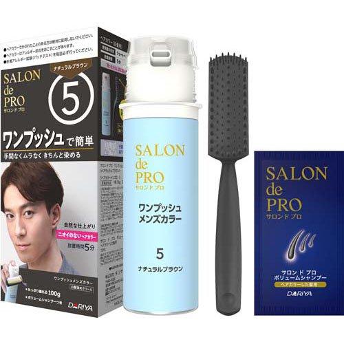 サロンドプロ ワンプッシュメンズヘアカラー 5 ナチュラルブラウン ( 1