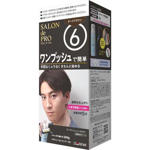 サロンドプロ ワンプッシュメンズヘアカラー 6 ダークブラウン ( 1