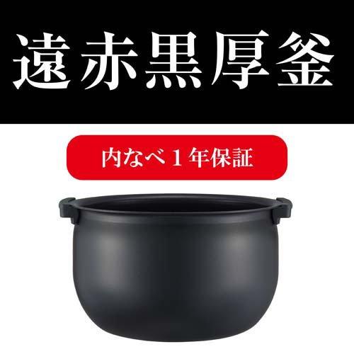 タイガー(TIGER) IHジャー炊飯器 5.5合炊き モーブブラック JPW-M100KV