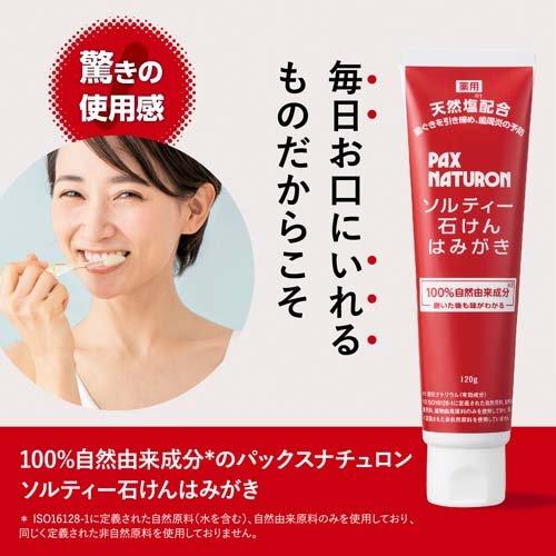エッセンスS 　ナイト石けん パックスナチュロン ソルティー石けんはみがき ( 120g )/ パックス