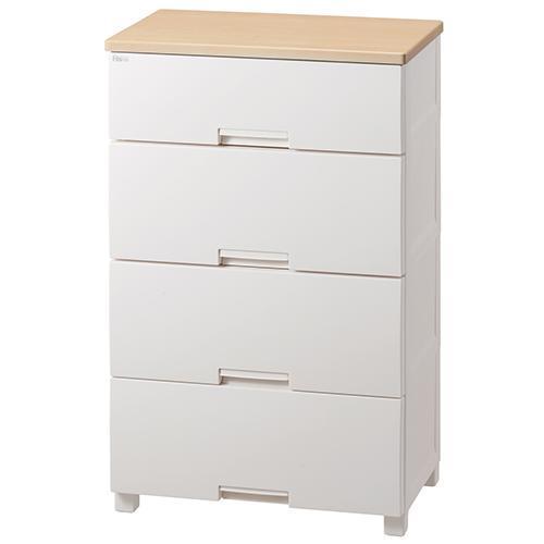 チェスト フィッツプラス 深型 4段 F6534D メープル 幅65*奥行41*高さ