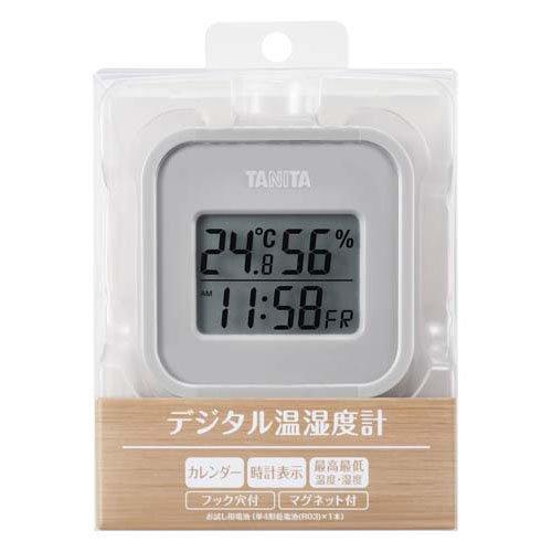 タニタ デジタル温湿度計 ウォームグレー TT-588-GY ( 1個 )/ タニタ