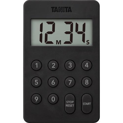 タニタ デジタルタイマー ブラック テンキー操作音無音 TD-415-BK ( 1