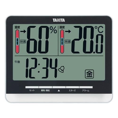 TANITA（タニタ） デジタル温湿度計 ブラック TT-538-BK ( 1台