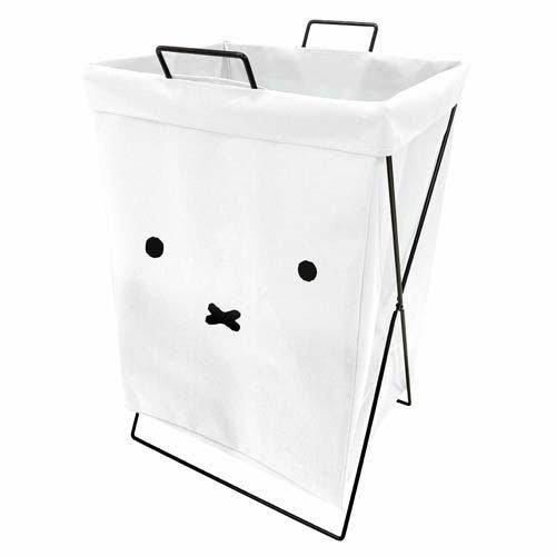 miffy 折り畳める ランドリーバスケット 横 顔だけミッフィー ( 1個  