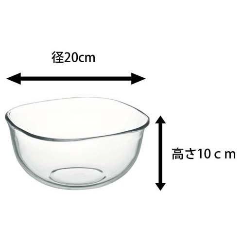 イワキ(iwaki) 耐熱ガラス キッチンウェア ニューボウル 2.2L BC334