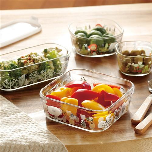 iwaki パック & レンジ (シンジカトウ /Petit bois) 800ml B3247-SNC