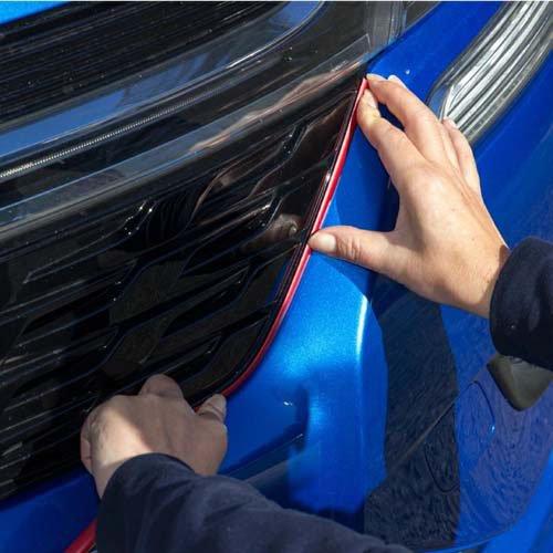 L字型モール L型モール(長さ4m×幅9mm)メタリックレッド X-355 ( 1個