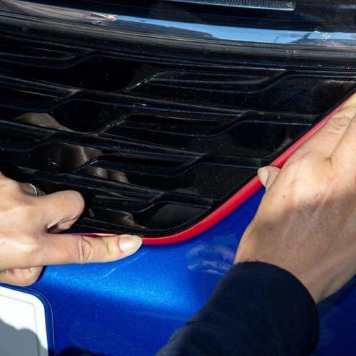 L字型モール L型モール(長さ4m×幅9mm)メタリックレッド X-355 ( 1個