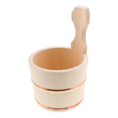 風呂桶 桧 片手桶 日本製 約φ15×高さ約23cm(持ち手を含む) ( 1個