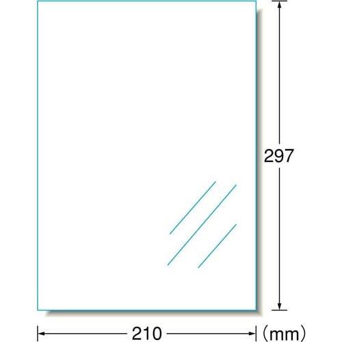 エーワン のびるラベル ステッカー インクジェット 染料 透明 フィルム