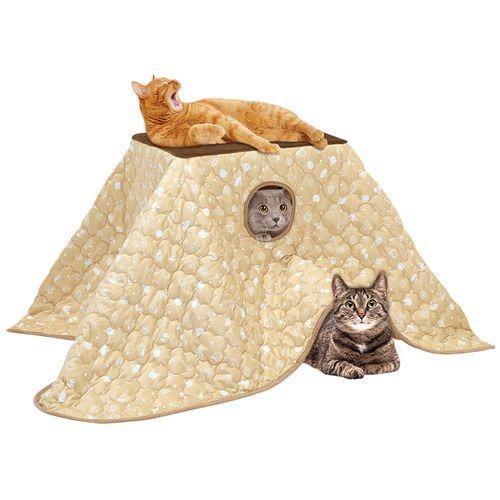 日本初の Club Nyanta Nyanta Club Nyanta 1個 2段 遠赤外線にゃんこの和みこたつ Club ベッド クッション ハウス