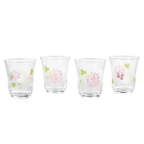 デコールライン タンブラーセット フラワー バイオレット 230ml G310