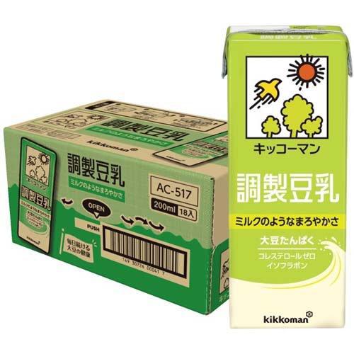 キッコーマン 調製豆乳 ( 200ml*18本入 )/ たんぱく質 ) : 爽快