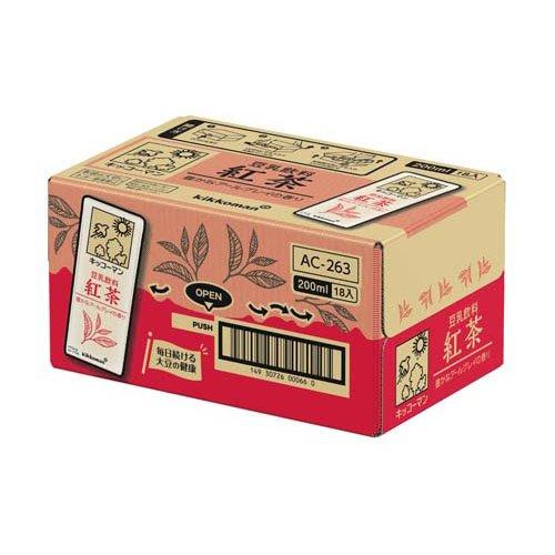 キッコーマン 豆乳飲料 紅茶 ( 200ml*18本入 )/ たんぱく質 ) : 爽快