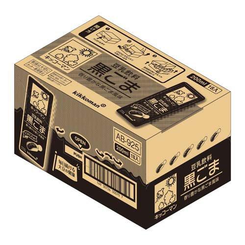 キッコーマン 豆乳飲料 黒ごま ( 200ml*18本入 )/ : 爽快ドラッグ