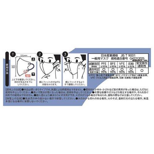 E-lineマスク ふつう ホワイト×ネイビー ( 30枚入 ) : 爽快ドラッグ
