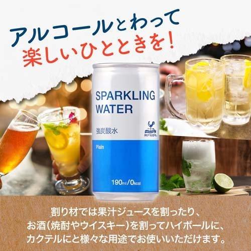 神戸居留地 スパークリングウォーター 強炭酸水 プレーン 缶 無糖 ( 190ml*30本入 )/ 神戸居留地｜soukai｜04