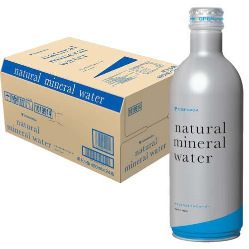 トミナガ ナチュラルミネラルウォーター ボトル缶 ( 490ml×24本入