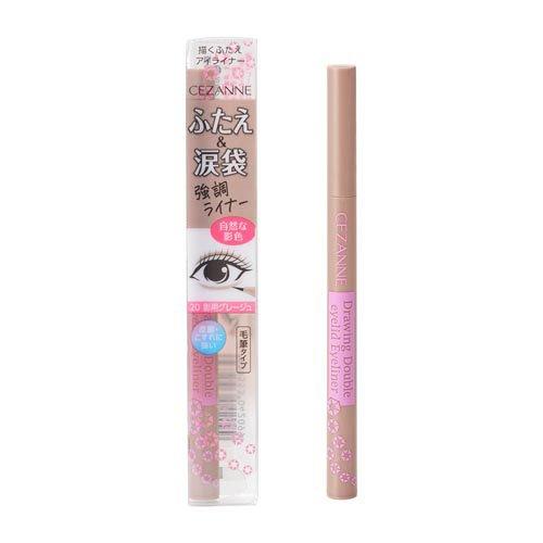 セザンヌ 描くふたえアイライナー 20 影用グレージュ ( 0.6ml