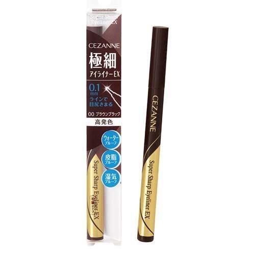 セザンヌ 極細アイライナーEX 00 ブラウンブラック ( 0.48ml