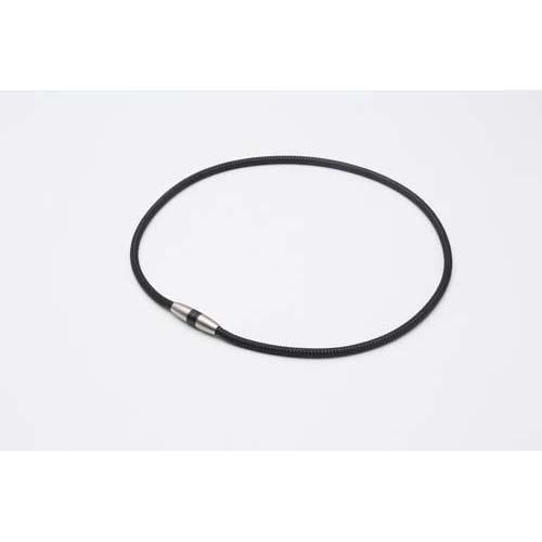 ファイテン RAKUWA磁気チタンネックレス メタルブラック 50cm ( 1本