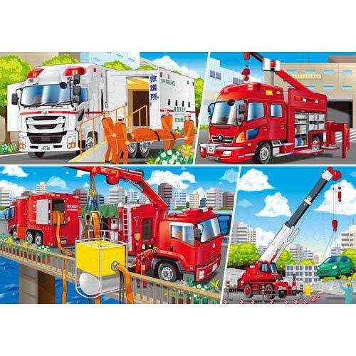 くもんのジグソーパズル STEP4 いろいろな場面ではたらく車 ( 1個