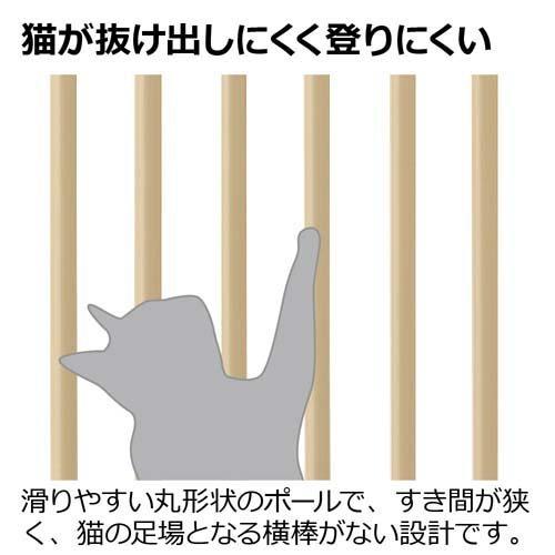 キャットセーフティゲート ベージュ ( 1台 )/ リッチェル(ペット