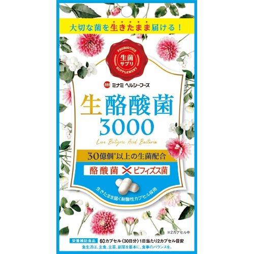 ミナミヘルシーフーズ 生酪酸菌3000 ( 60カプセル )/ : 爽快 ミナミヘルシーフーズ 生酪酸菌3000 ( 60カプセル )/ : 爽快