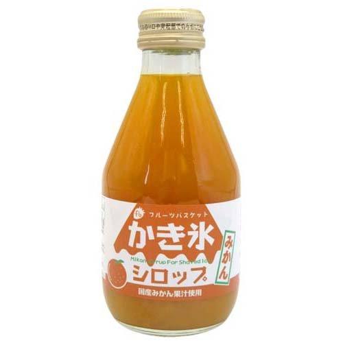 新品 本物 当店在庫だから安心 かき氷シロップ みかん 180ml フルーツバスケット Materialworldblog Com