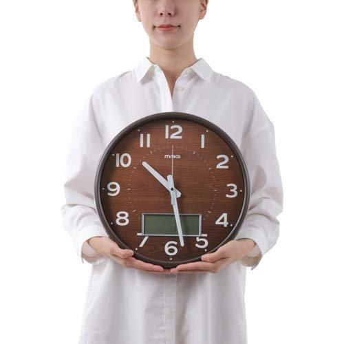 マグ デジアナ電波掛時計 ゴーフル ブラウン W-776 BR-Z ( 1個