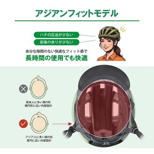 CRAS サイクルヘルメット Lサイズ マットブラック CB02BK ( 1個