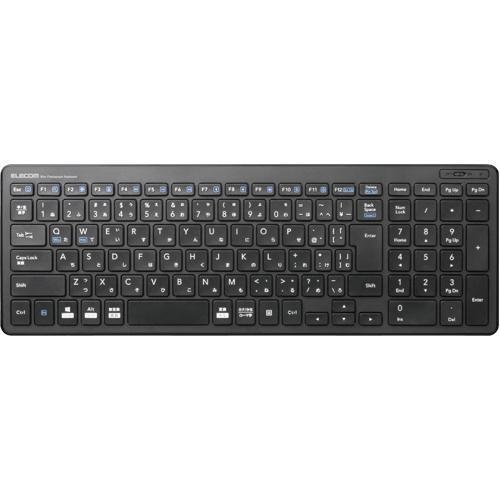 エレコム ワイヤレスキーボード 無線 パンタグラフ 薄型 コンパクト TK