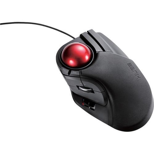 エレコム トラックボールマウス 有線 8ボタン 人差し指 パームレスト