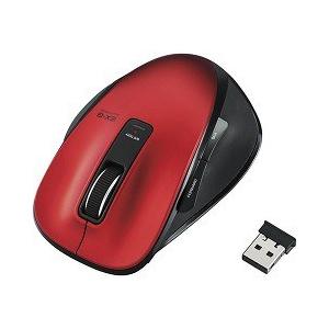 エレコム マウス ワイヤレス 5ボタン Mサイズ Ex G レッド M Xg1dbrd 1個 エレコム Elecom 爽快ドラッグ 通販 Yahoo ショッピング