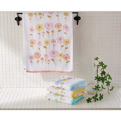 小杉善 泉州産ミリオンフラワーフェイスタオル 4色組 TK-2011-4 ( 4枚